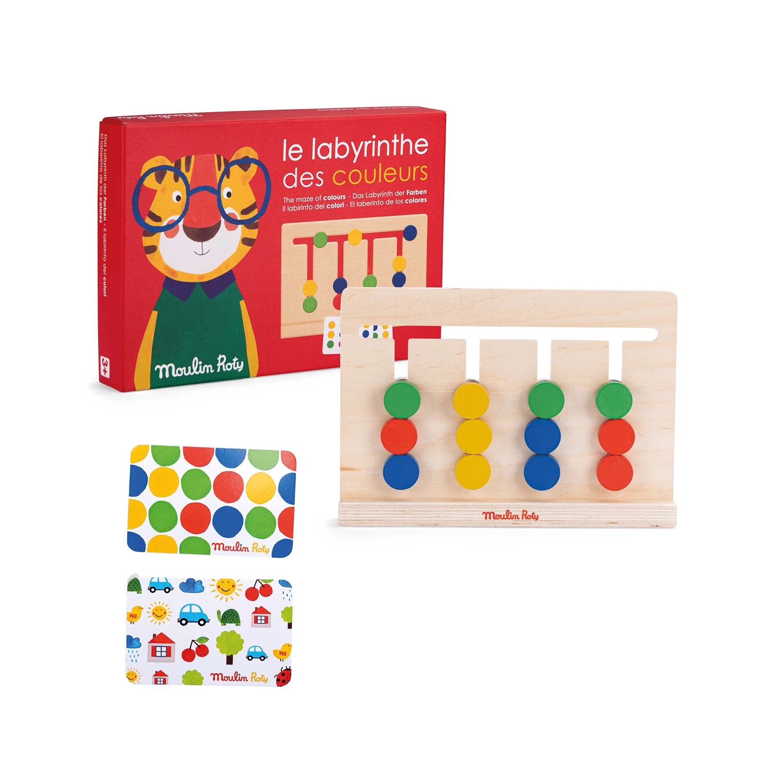 Labyrinthe Des Couleurs En Bois Les Popipop Moulin Roty