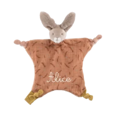Doudou Lapin Argile Trois Petits Lapins Moulin Roty