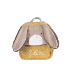 Sac à Dos Personnalisé Lapin Ocre Trois Petits Lapins Moulin Roty