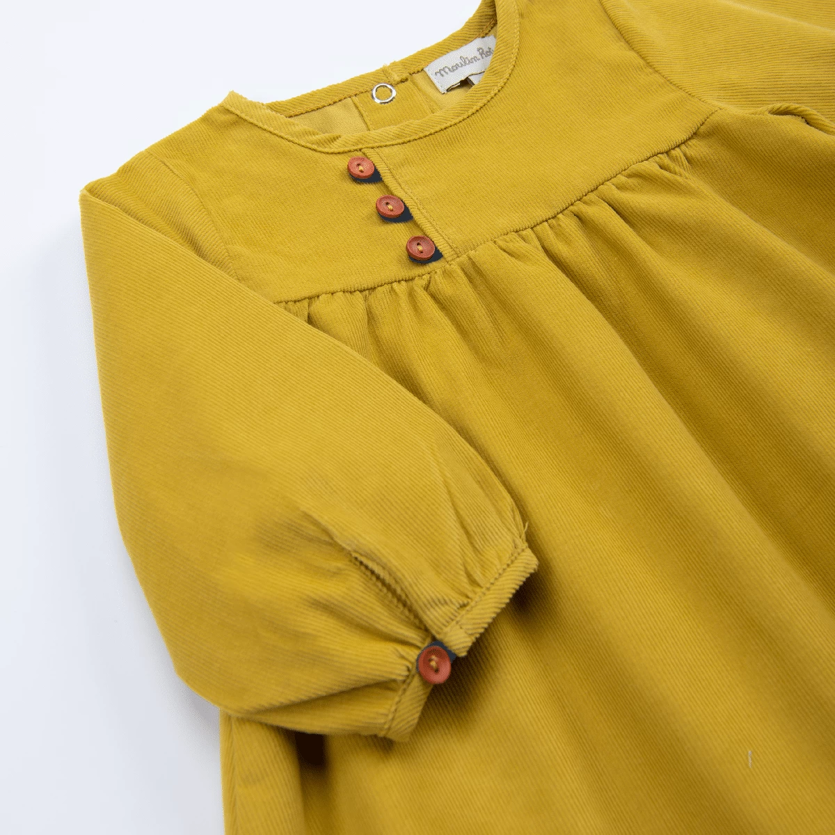 Gala Robe 36m Velours Milleraies Jaune Les Animaux Du Monde Moulin Roty – Image 5