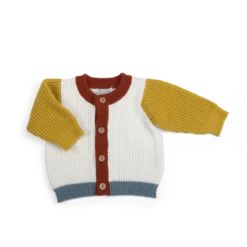 Georges Cardigan Tricot Multicolore Les Animaux Du Monde Moulin Roty