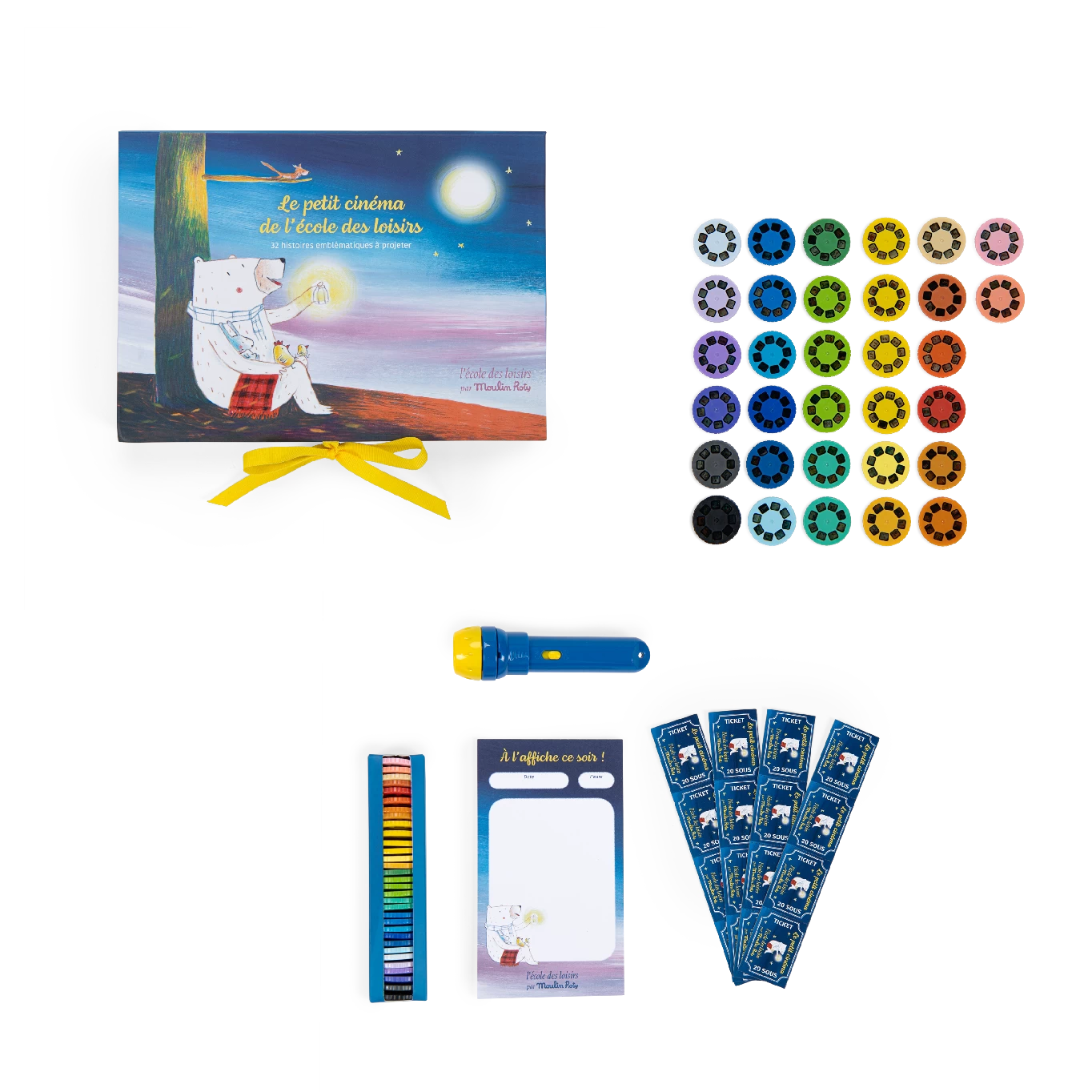 Coffret Cinéma Luxe 32 Histoires Du Soir Ecole Des Loisirs Moulin Roty – Image 4