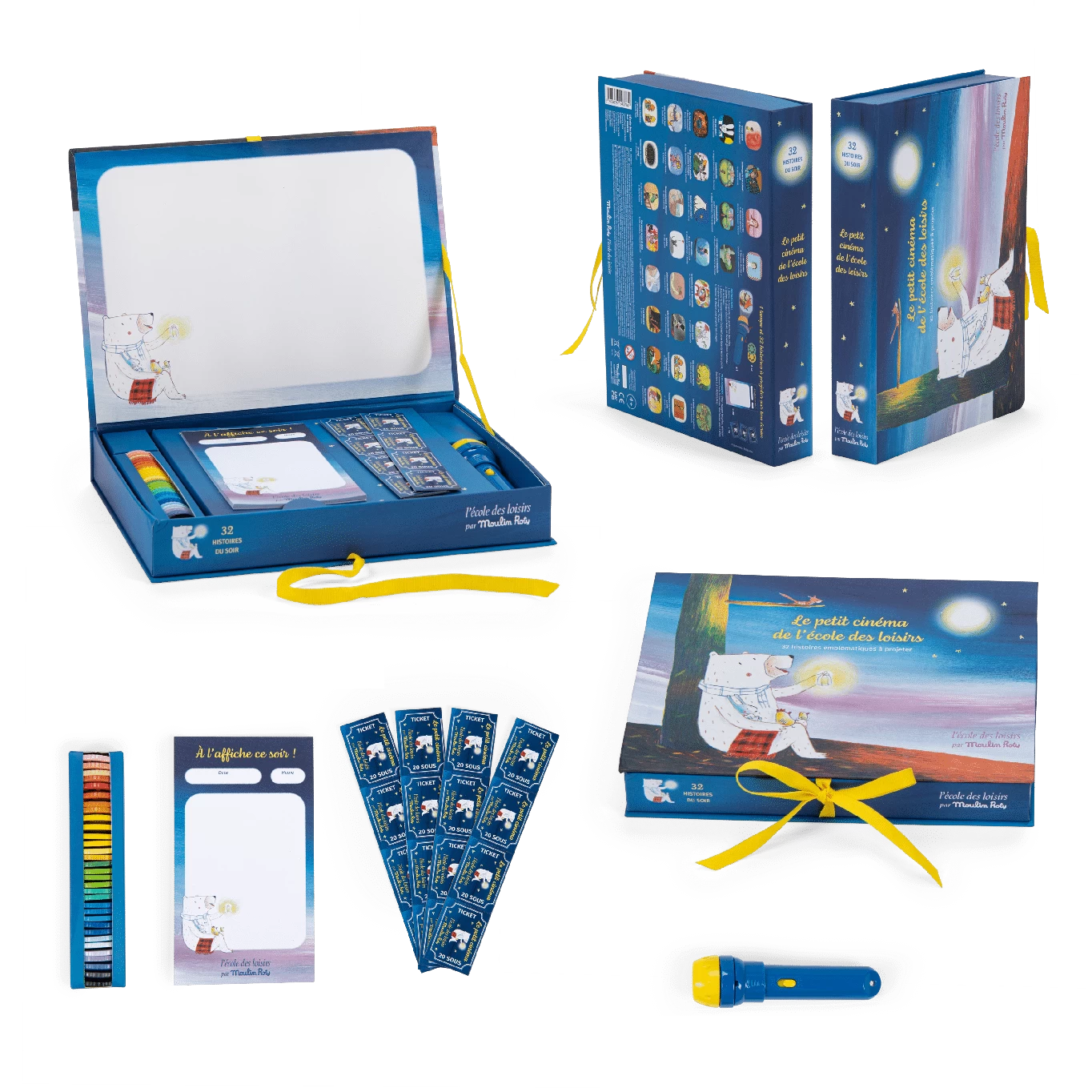 Coffret Cinéma Luxe 32 Histoires Du Soir Ecole Des Loisirs Moulin Roty – Image 6