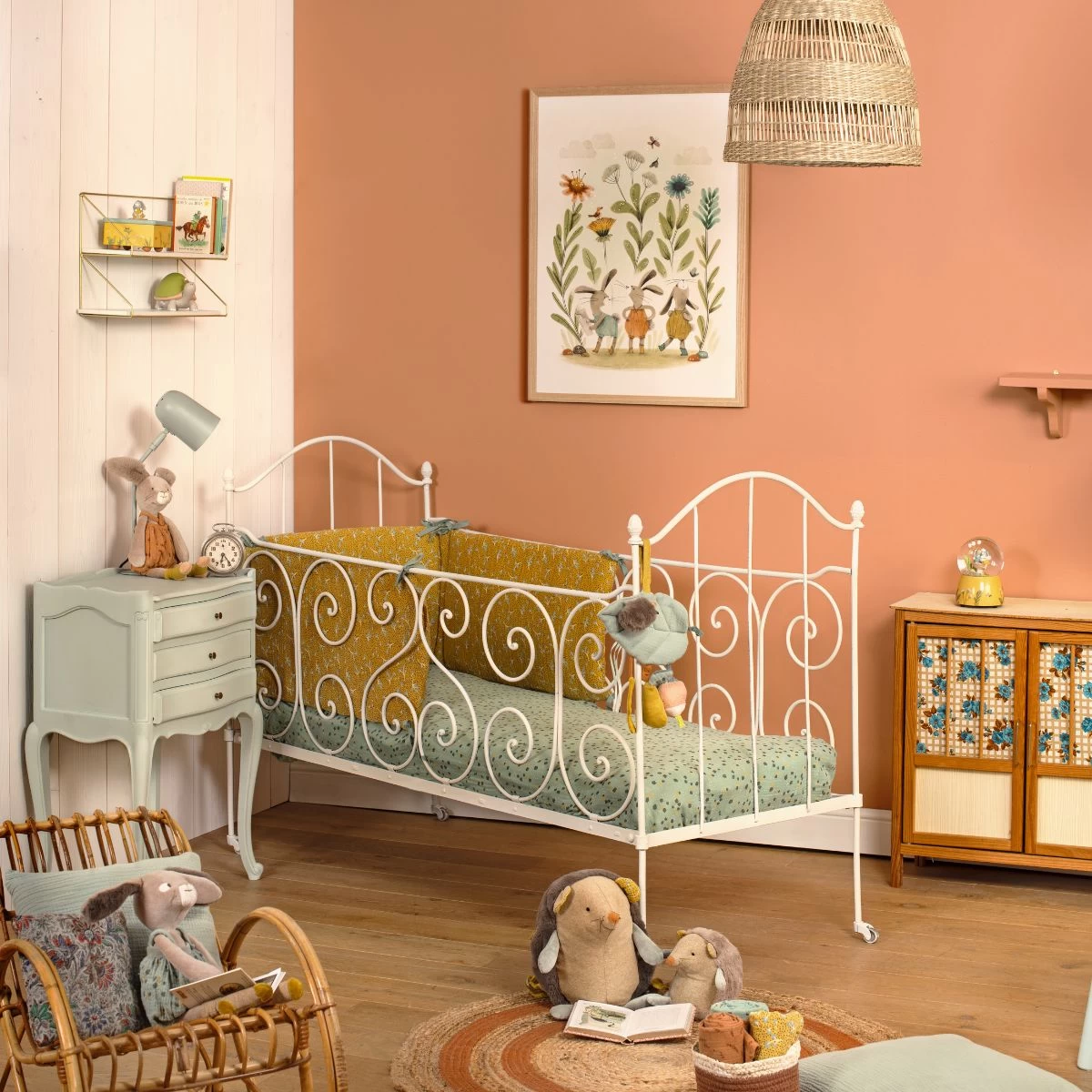 Peluche Musicale Hérisson Trois Petits Lapins Moulin Roty – Image 3