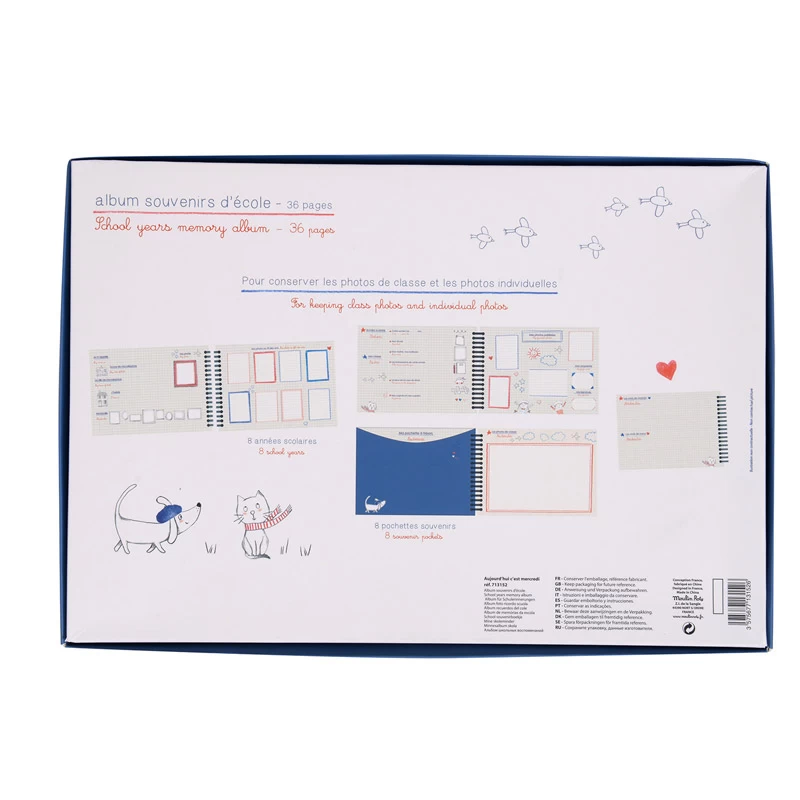 Album Souvenirs D'école Français/Anglais Aujourd'hui C'est Mercredi Moulin Roty – Image 5