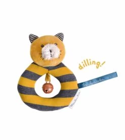Anneau-hochet Chat Moutarde Lulu Les Moustaches Moulin Roty