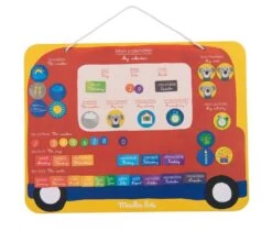 Calendrier Magnétique 45 Magnets Les Popipop Moulin Roty