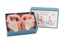 Chaussons Bébé Girafe Sous Mon Baobab Moulin Roty