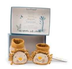 Chaussons Bébé Lion Sous Mon Baobab Moulin Roty