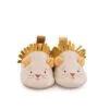 Chaussons Cuir Lion Beige Sous Mon Baobab Moulin Roty