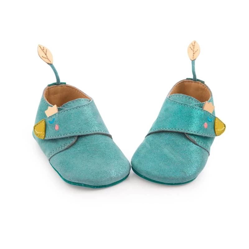 Chaussons Cuir Oie Bleu Le Voyage D'Olga Moulin Roty – Image 3