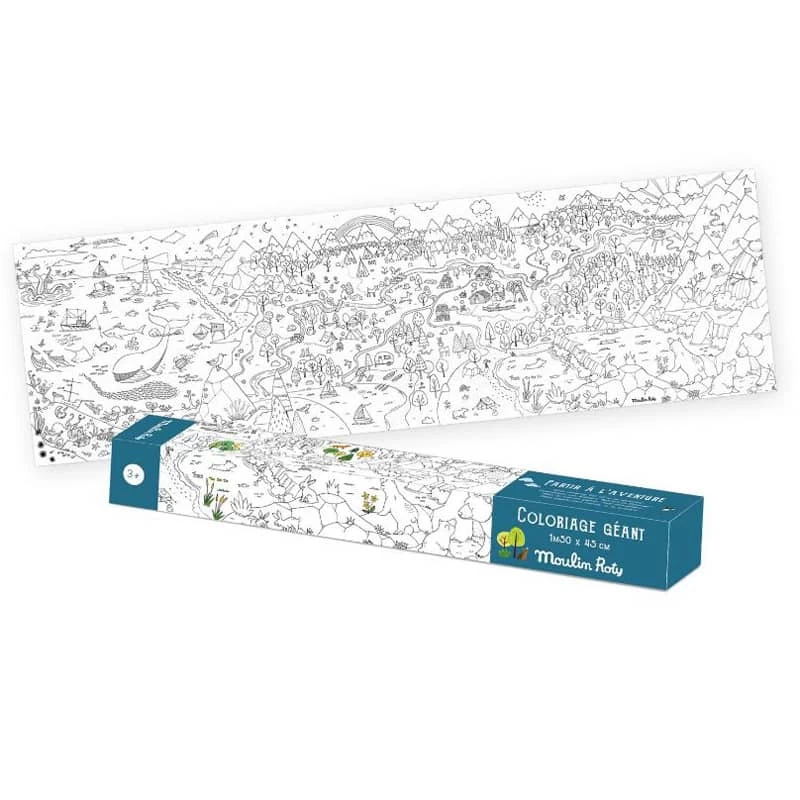 Coloriage Géant L'explorateur Le Jardin Du Moulin Moulin Roty
