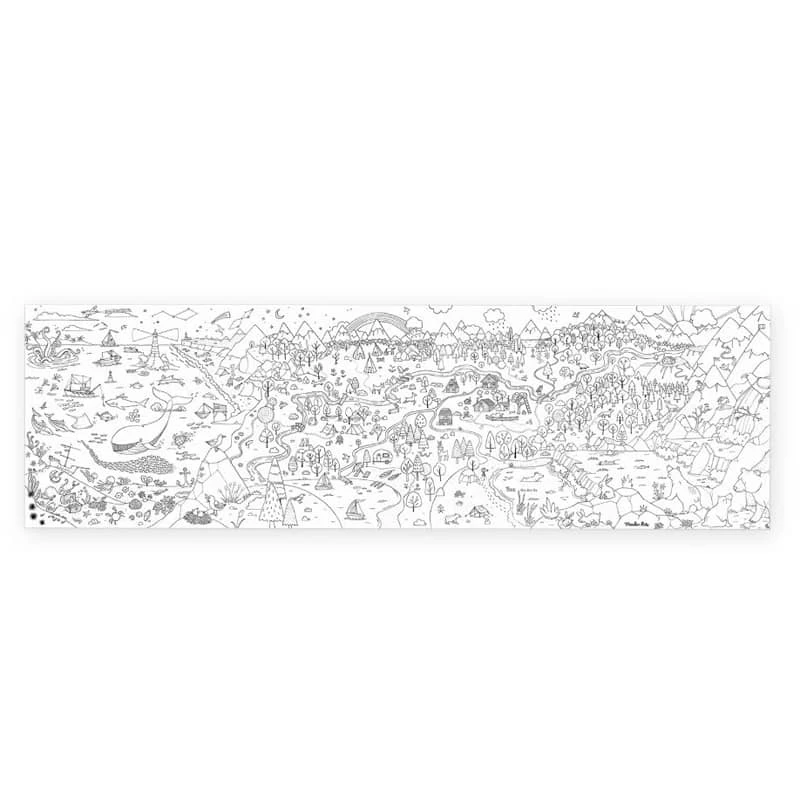 Coloriage Géant L'explorateur Le Jardin Du Moulin Moulin Roty – Image 2