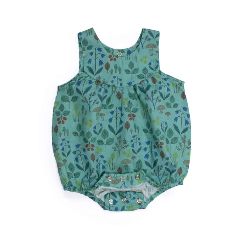 Combinaison Feuille Impression Grandes Fleurs Pomme Des Bois Moulin Roty – Image 2