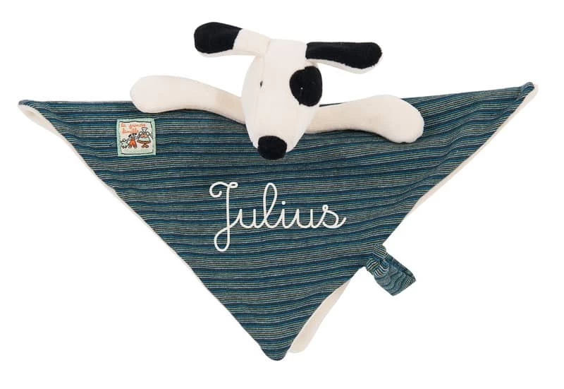 Doudou Bleu Julius Le Chien La Grande Famille Moulin Roty – Image 3