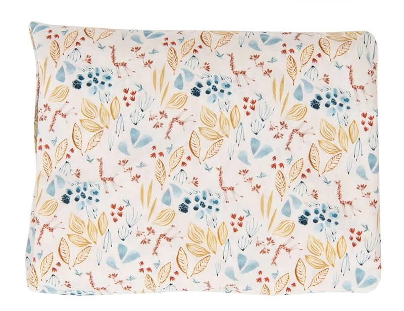 Drap Housse Beige Imprimé Lit Bébé Sous Mon Baobab Moulin Roty