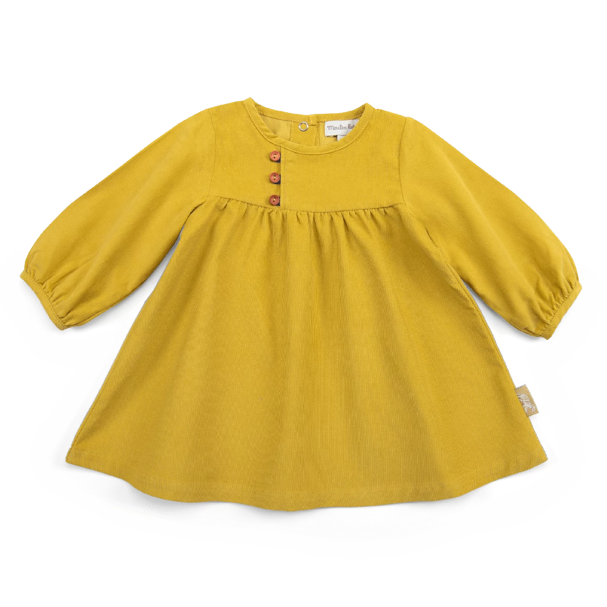 Gala Robe 6m Velours Milleraies Jaune Les Animaux Du Monde Moulin Roty – Image 2