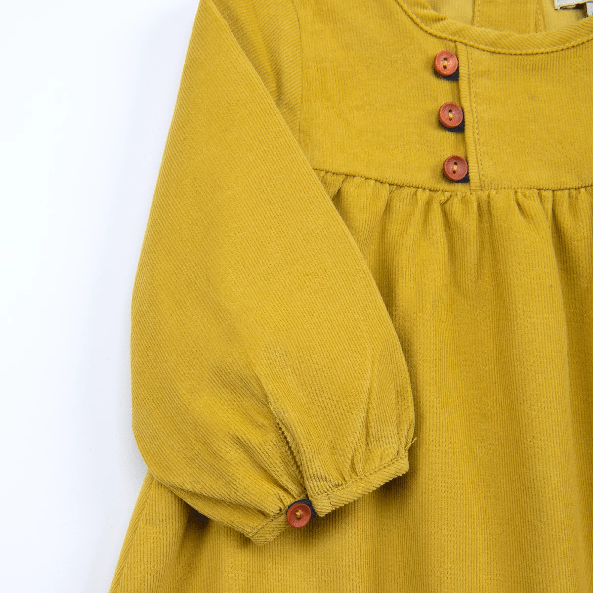 Gala Robe 6m Velours Milleraies Jaune Les Animaux Du Monde Moulin Roty – Image 4