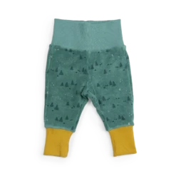 Gastien Pantalon Bouclette éponge Bleu Allover Sapin Les Animaux Du Monde Moulin Roty