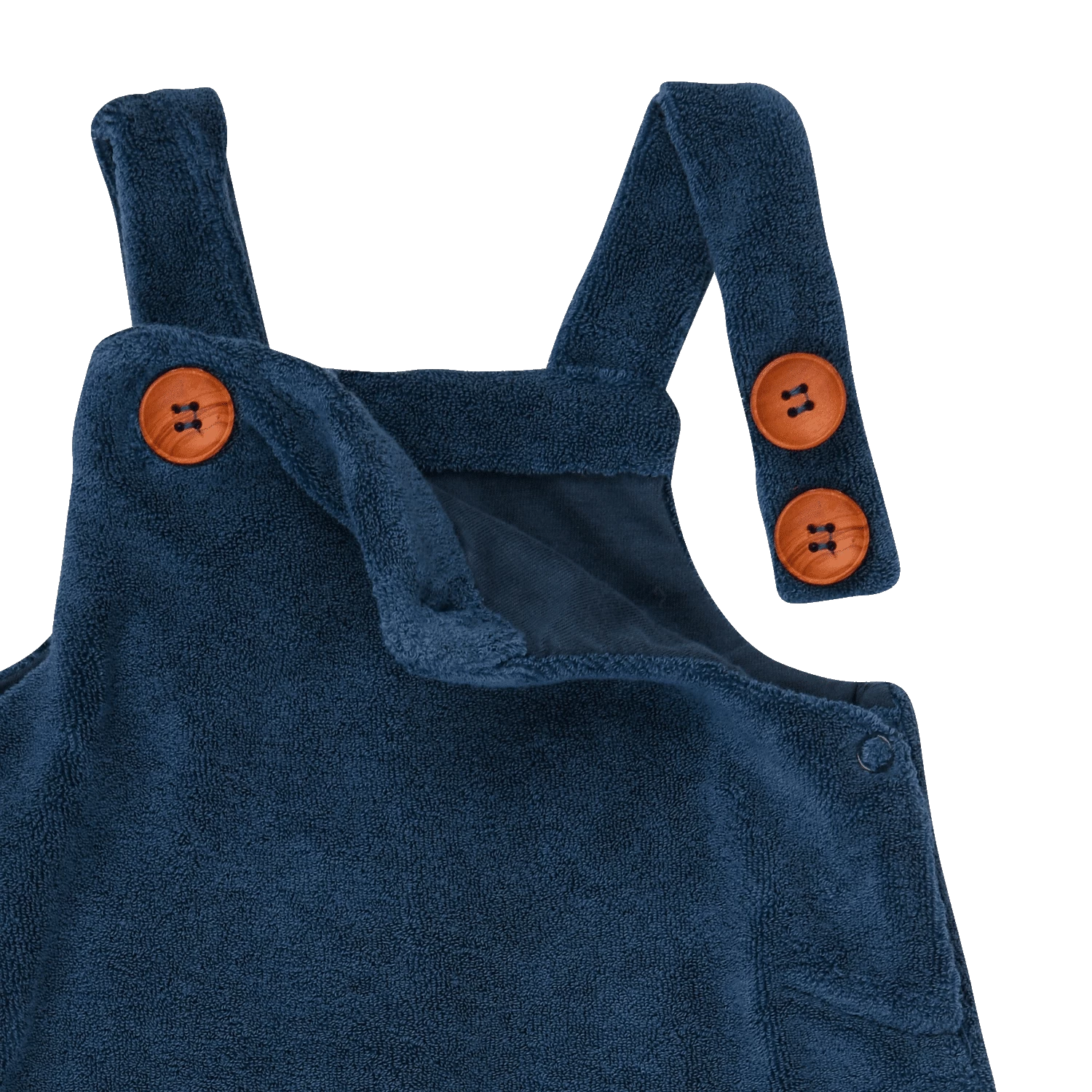 Guillaume Salopette Bouclette éponge Bleu Allover Forêt Les Animaux Du Monde Moulin Roty – Image 3