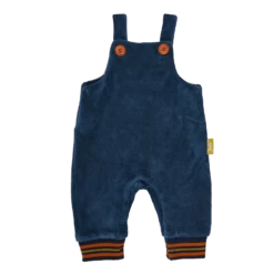 Guillaume Salopette Bouclette éponge Bleu Allover Forêt Les Animaux Du Monde Moulin Roty