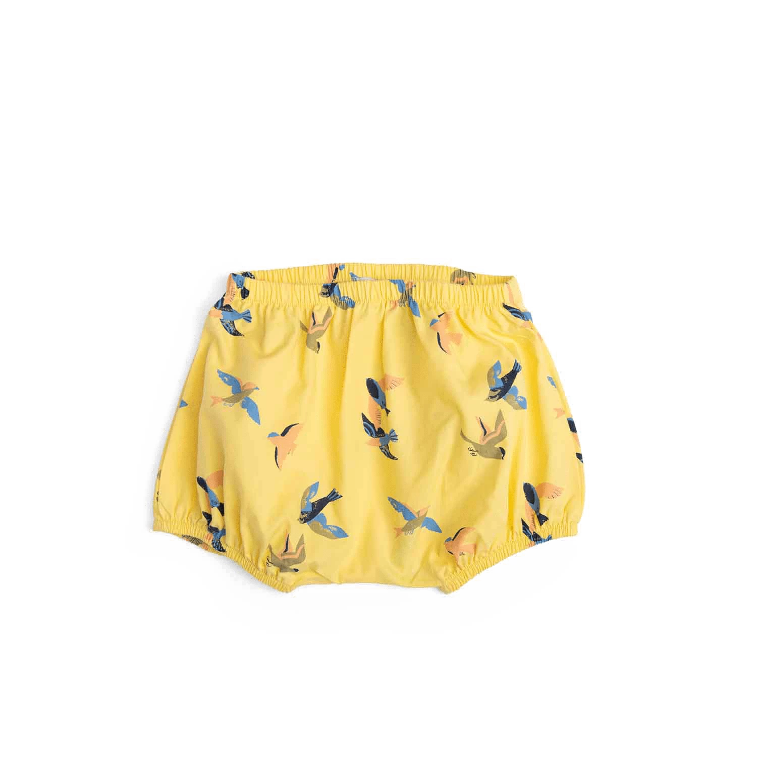 Hanna Bloomer Popeline Jaune Imprimé Allover Hirondelles Bord De Mer Moulin Roty