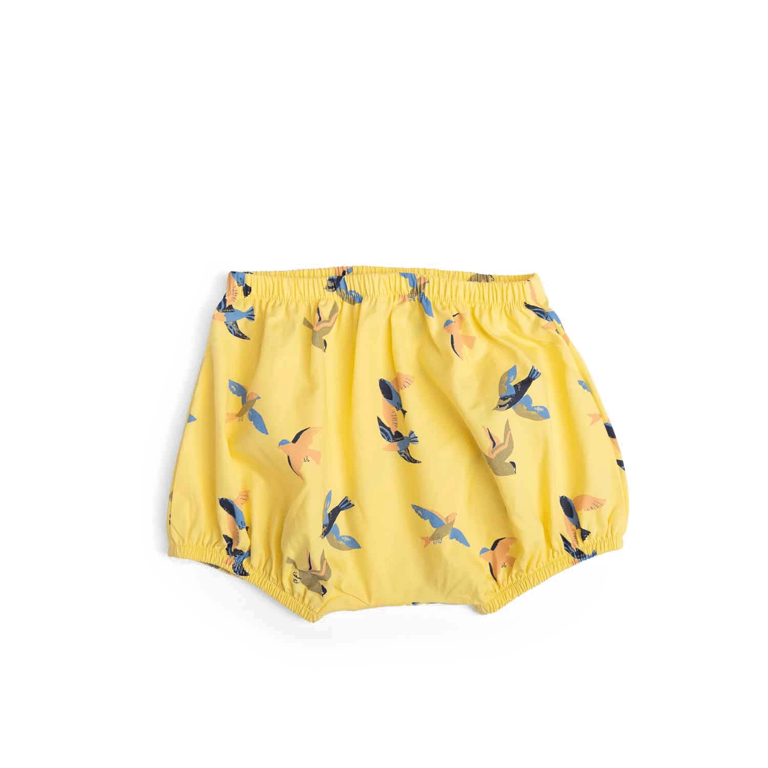 Hanna Bloomer Popeline Jaune Imprimé Allover Hirondelles Bord De Mer Moulin Roty – Image 2