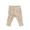 Hibiscus Pantalon Jersey Flamme Gris Imprimé Allover Coquillages Bord De Mer Moulin Roty