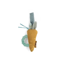 Hochet Anneau De Dentition Carotte Trois Petits Lapins Moulin Roty