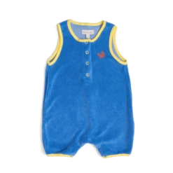 Hubert Combinaison Bouclette éponge Bleue Bord De Mer Moulin Roty