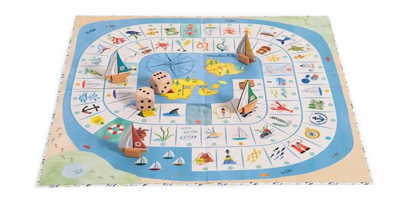 Jeu De L'oie De L'explorateur Le Jardin Du Moulin Moulin Roty – Image 3