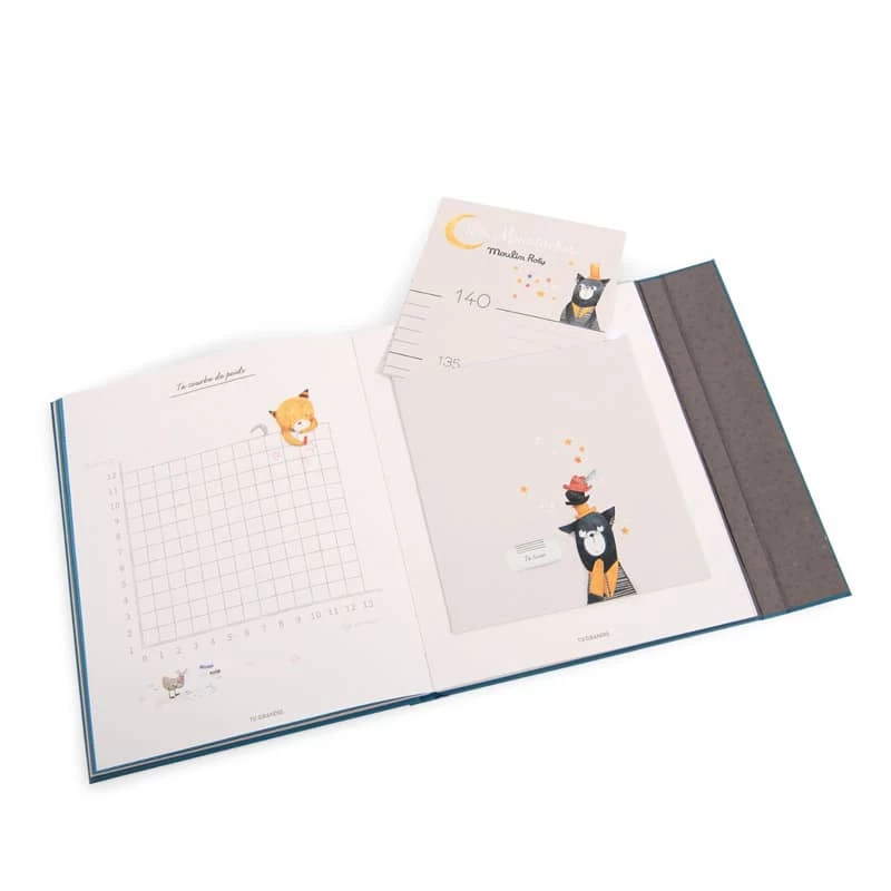 Livre De Naissance Les Moustaches (80 Pages) Moulin Roty – Image 4