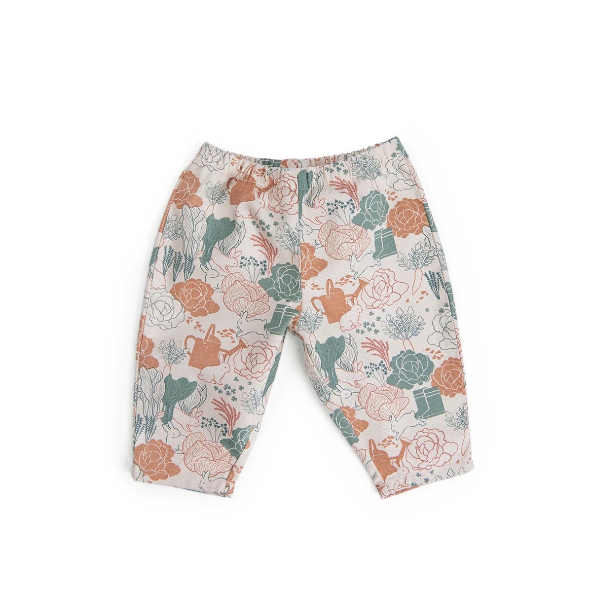 Moulin Roty Pantalon En Coton Imprimé Potager - Iroise