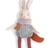 Peluche Grand Lapin Plume Après La Pluie Moulin Roty