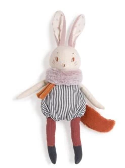 Peluche Grand Lapin Plume Après La Pluie Moulin Roty