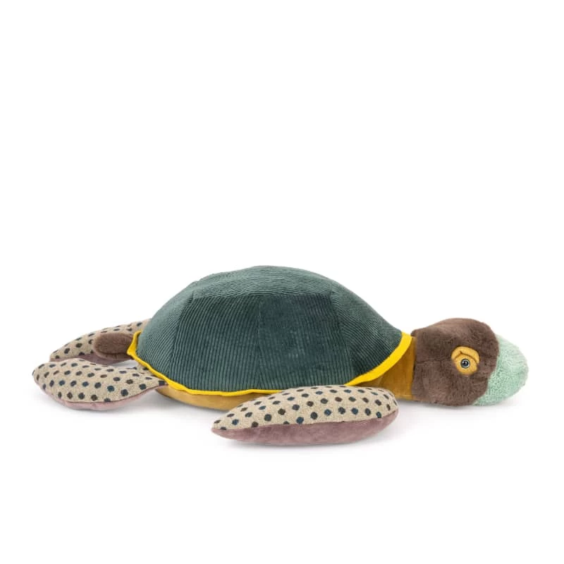 Peluche Grande Tortue Tout Autour Du Monde Moulin Roty – Image 2
