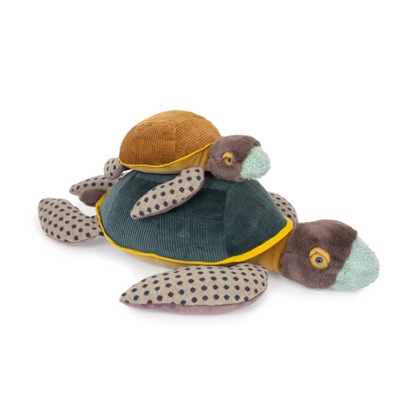 Peluche Grande Tortue Tout Autour Du Monde Moulin Roty – Image 4