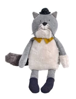 Peluche Chat Gris Clair Fernand Les Moustaches Moulin Roty