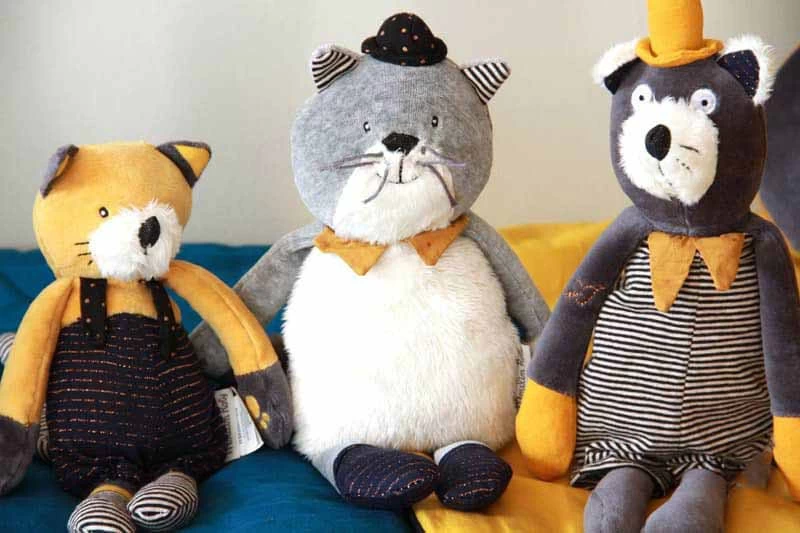 Peluche Chat Moutarde Lulu Les Moustaches Moulin Roty – Image 2