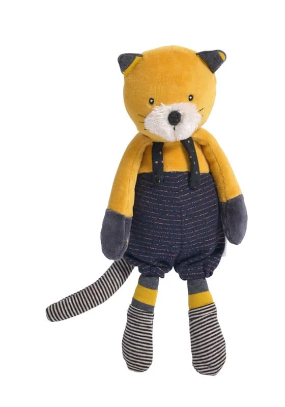 Peluche Chat Moutarde Lulu Les Moustaches Moulin Roty