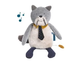 Peluche Musicale Chat Fernand Les Moustaches Moulin Roty