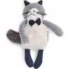 Petite Peluche Chat Gris Clair Fernand Les Moustaches Moulin Roty
