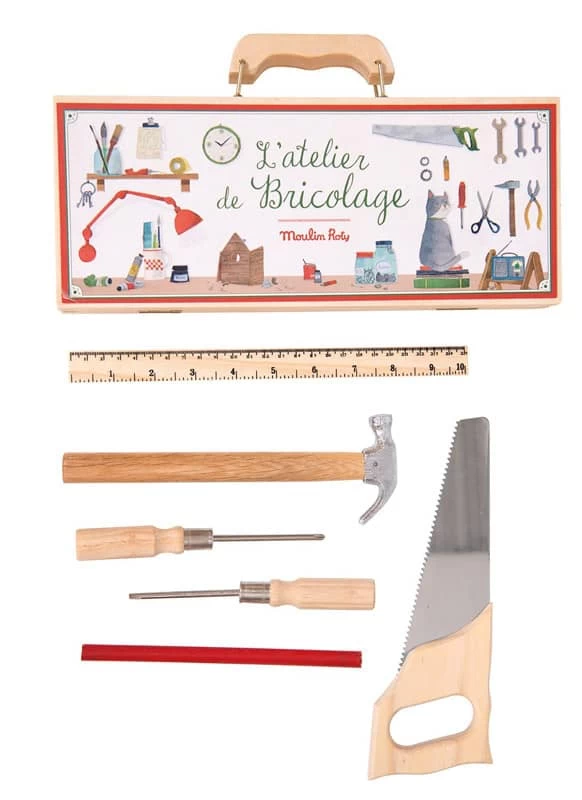 Petite Valise Bricolage (6 Outils) Jouets D'hier Moulin Roty – Image 2