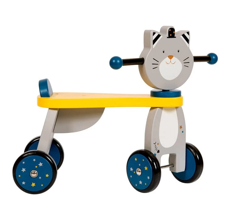 Porteur Bois Chat Les Moustaches Moulin Roty – Image 3