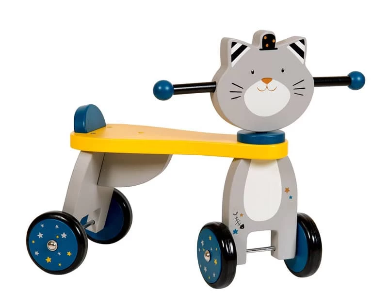 Porteur Bois Chat Les Moustaches Moulin Roty – Image 4