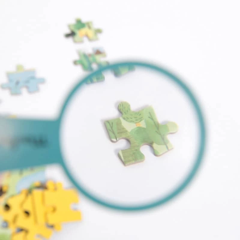 Puzzle La Forêt 96 Pièces Le Jardin Du Moulin Moulin Roty – Image 6