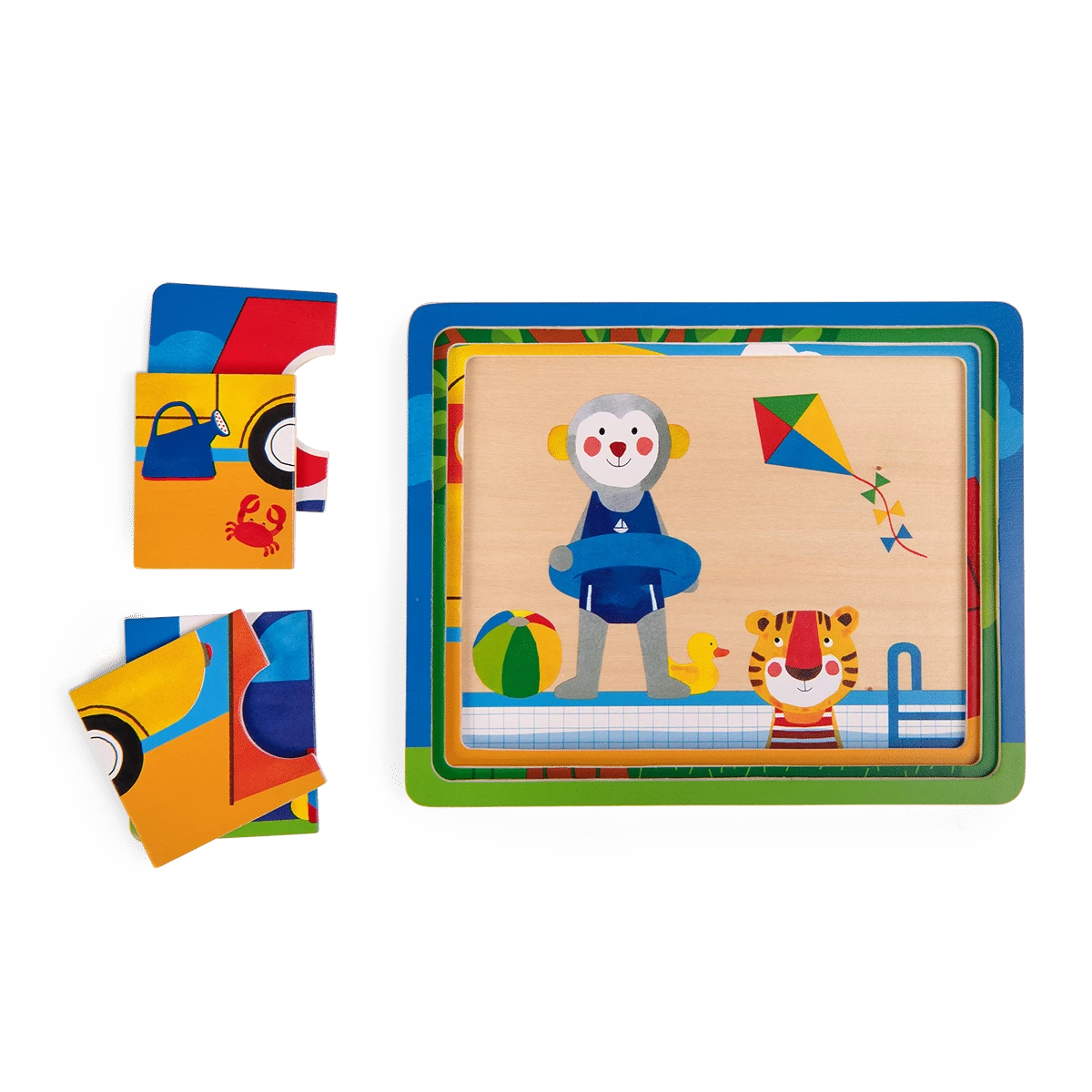 Puzzle à 3 étages Les Popipop Moulin Roty – Image 2