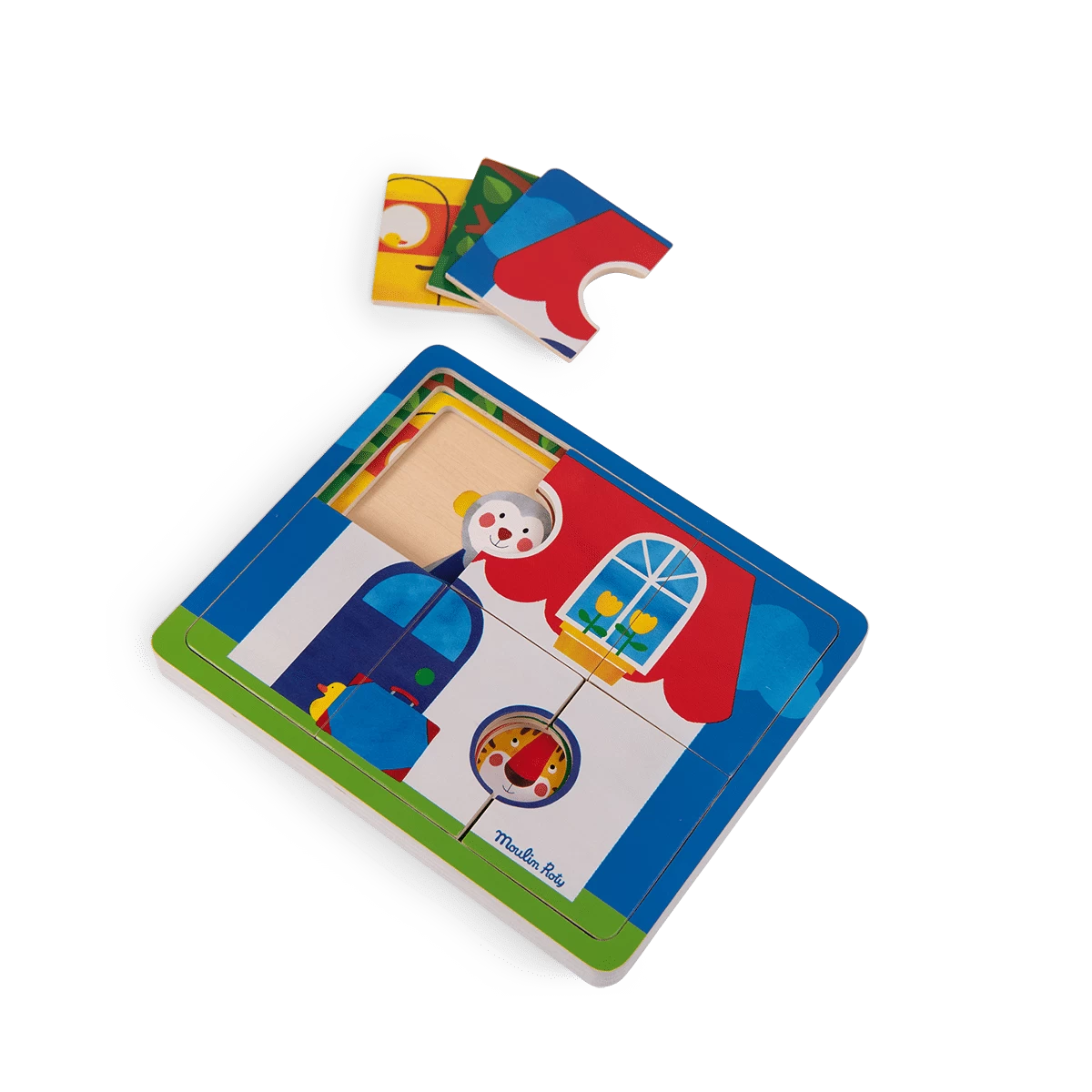 Puzzle à 3 étages Les Popipop Moulin Roty – Image 6
