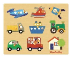 Puzzle Des Transports Les Popipop Moulin Roty