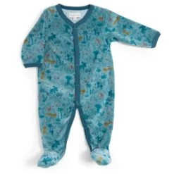 Pyjama Velours Bleu Nuit Sous Mon Baobab Moulin Roty
